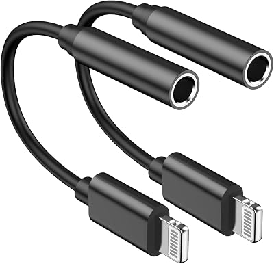 [MFi Certified] 2 Pack Headphone Adapter for iPhone 16 15,USB Type C to 3.5mm Female Headphone Jack Adapter Aux Audio Dongle Compatible with iPhone 16/16 Plus/16 Pro/16 Pro Max/15/15 Pro/15 Pro Max