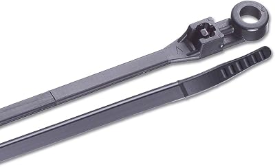 Ancor 199245 Cable Tie, Mounting, 4", Black, 25pc