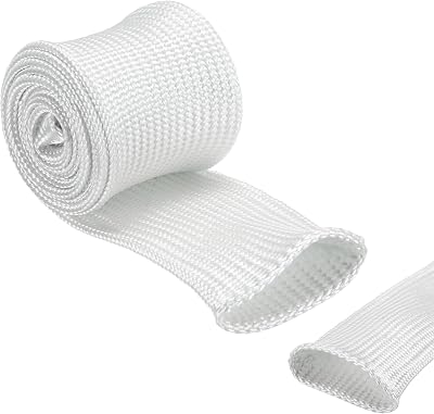 uxcell Insulation Cable Protector 30mm/1.18 Inch-1m/3 Feet White