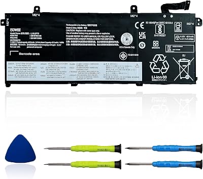 OUWEE L18L3P73 L18M3P73 L18M3P74 Laptop Battery Compatible with Lenovo ThinkPad T490 T495 P43S Series SB10K97645 02DL007 L18M4P73 SB10K97646 L18C3P72 L18M4P74 L18C3P71 SB10K97648 11.52V 51Wh 4345mAh