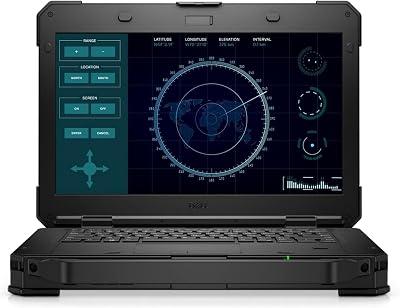 Dell Latitude Rugged 5424 Laptop Computer, Core i7-8650U 4.2 GHz, 14" FHD (920x1080) Tough Laptop, 16GB RAM, 256GB SSD Hard Drive, WiFi, Bluetooth, Windows 11 Pro(Renewed)