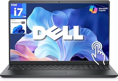 Dell 15.6 Touchscreen Business Laptop, Intel Core i7-1355U 10-Core Processor, 16GB DDR5 RAM, 1TB PCIe SSD, Windows 11 Pro, 15.6" FHD Touch Display, Intel UHD Graphics, Wi-Fi 6, Type-C, Black