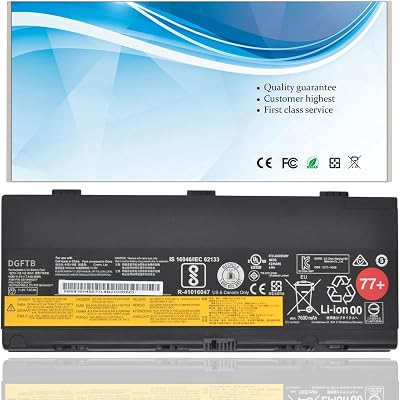 DGTECH 77+ 01AV477 Laptop Battery Compatible with Lenovo Thinkpad P50 P51 P52 Series SB10H45077 SB10H45078 00NY493 00NY492 L17L6P51 L17M6P51 SB10K97634 SB10K97635 01AV495 01AV496 77+ 77++