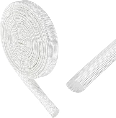 uxcell Insulation Cable Protector 9mm/0.35 Inch-3m/10 Feet White