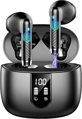 Drsaec Bluetooth Earphones in Ear with LED Display