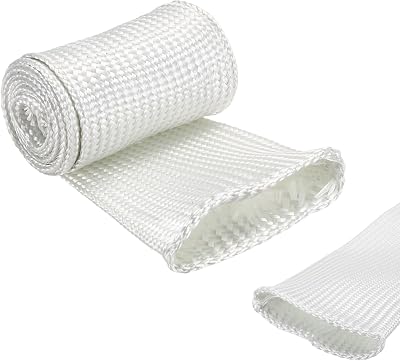 uxcell Insulation Cable Protector 60mm/2.36 Inch-1m/3 Feet White