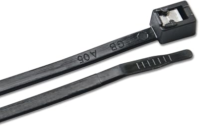 Ancor 199285 Cable Tie, Self-Cutting, 14", Black, 50pc/Bag