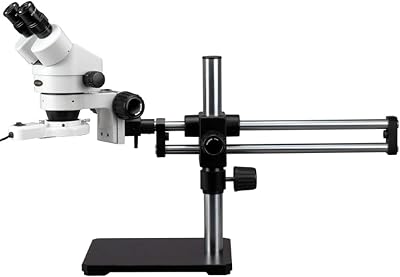 AmScope SM-5BX-FRL Professional Binocular Stereo Zoom Microscope, WH10x