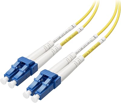 Cable Matters OS2 LC to LC Plenum Fiber Optic Cable, 16.4ft / 5m