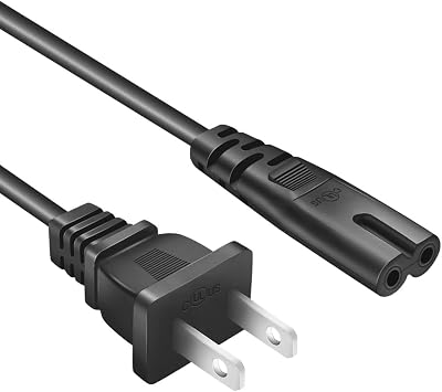Mini Fridge Power Cord Compatible with Frigidaire EFMIS175 EFMIS149 EFMIS188 EFMIS129 EFR376, AstroAI, Cooluli and More,Replacement 2 Prong Power Cable 3 Ft