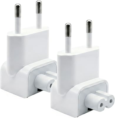 BEYEE Mac EU Wall Duck Head Plug for MacBook Power Adapter Brick,1-Pack