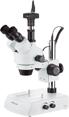 AmScope SM-2TY-LED-10M 90X LED Trinocular Zoom Stereo Microscope