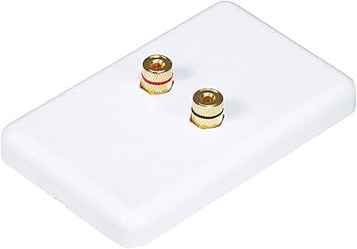 Monoprice 103639 Banana Binding Post Wall Plate for 1 Speaker