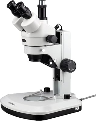 AmScope SM-1TY-RL Professional Trinocular Stereo Zoom Microscope, WH10x