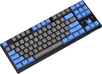 DURGOD Taurus K320 RGB TKL Mechanical Keyboard | 87 Keys Tenkeyless | USB C Wired | Doubleshot PBT Keycaps | Programmable Keys | NKRO Rollover | Windows & Mac (Nebula RGB, Cherry Brown)