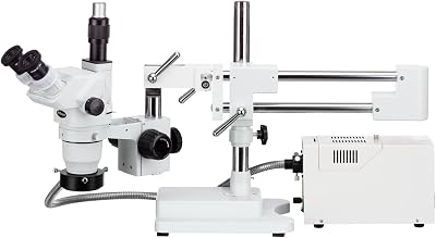 AmScope ZM-4TW3-FOR Professional Trinocular Stereo Zoom Microscope, EW10x