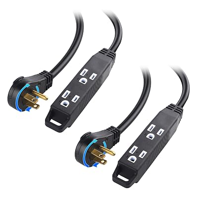 [ETL Listed] Cable Matters 2-Pack 3-Outlet Power Strip Extension Cord, 10ft