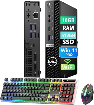 Dell OptiPlex 5080 Mini PC, Core i5-10TH, 16GB RAM, 512GB SSD (Renewed)