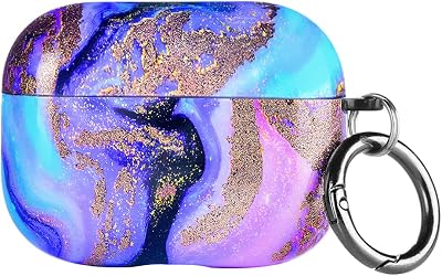 Velvet Caviar Compatible with AirPods Pro Case 2nd and 1st Generation - Cute Protective Hard Cover for Women - Galaxy Glitter