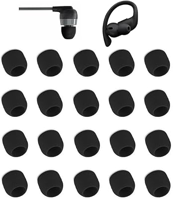 Zotech Black Ear Tips for in-Ear Headphones, Extra Small Kids Size 10 Pairs Soft Silicone Earbuds Tips Eartips with 3.8mm Connector Hole, Fit Most in-Ear Earbuds(Inner Hole 3.8mm -4.8mm)