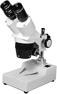 10X-30X Widefield Forward Stereo Microscope Halogen Top Light WF Student Inspection Dissecting Professional Pillar Post Stand FS12120223 BoliOptics