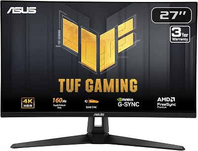 ASUS TUF Gaming VG27UQ1A 27 Inch 4K 160Hz G-SYNC Gaming Monitor