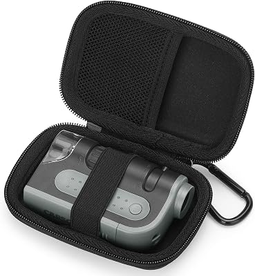Yinke Hard Case for Carson MicroBrite Plus/MicroFlip LED Lighted Pocket Microscope, Travel Case Protective Cover Storage Bag (Upgrade Version Black)